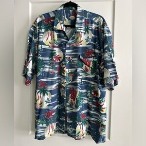 Tommy Bahama Men’s VTG Beach Printed Camp Shirt